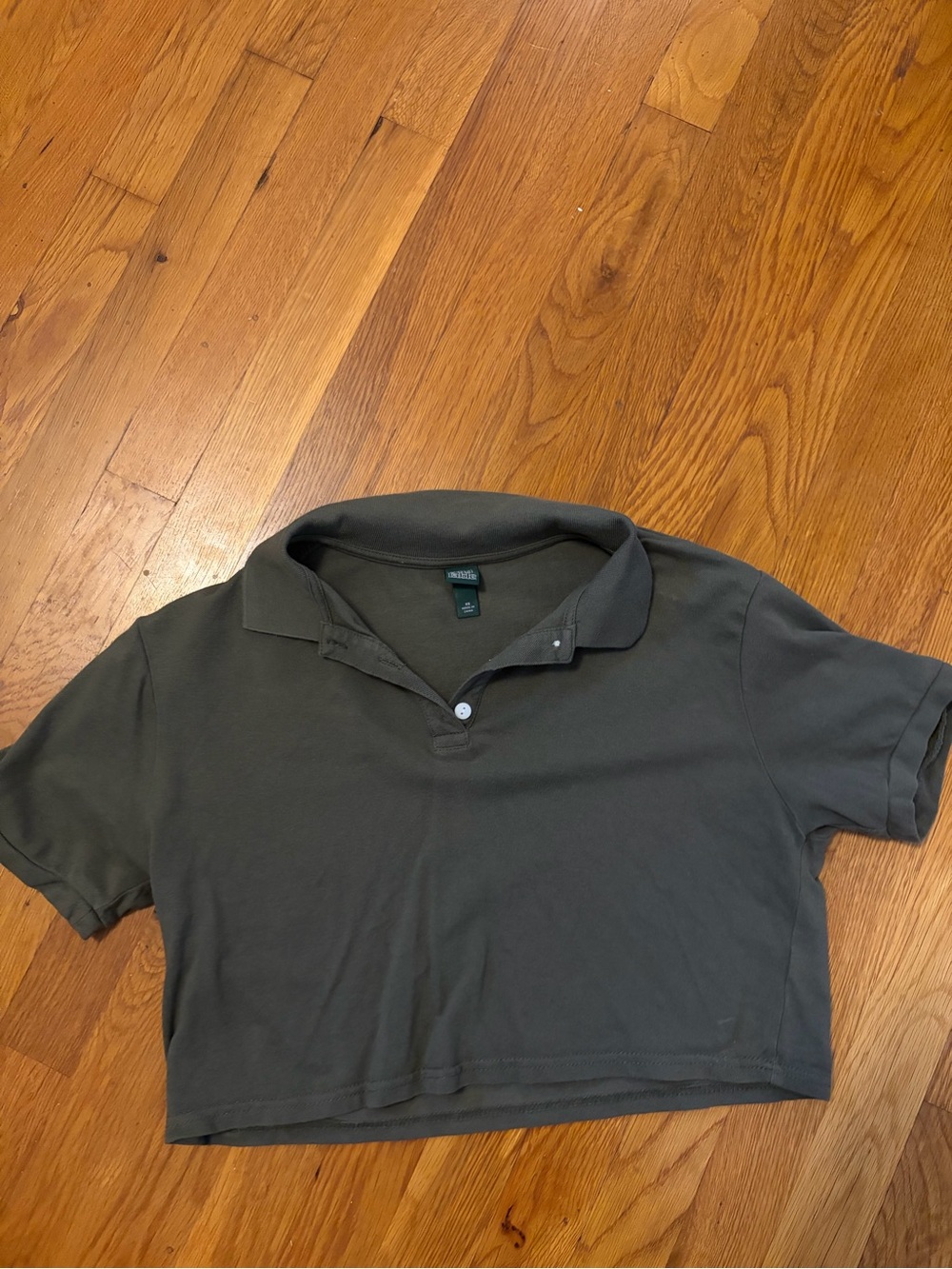 Wild fable cropped polo shirt